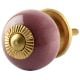 Solid Purple Small Ceramic Drawer Knob